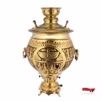 سماور گازی 50 لیتری قلم کاری ایران نیکل
