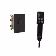 شیر حمام توکار شودر مدل رومر تیپ 2 BRASS مشکی کروم