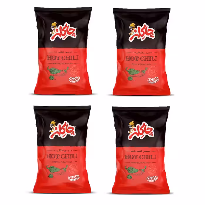 چیپس فلفلی تند چاکلز - 70 گرم بسته 4 عددی