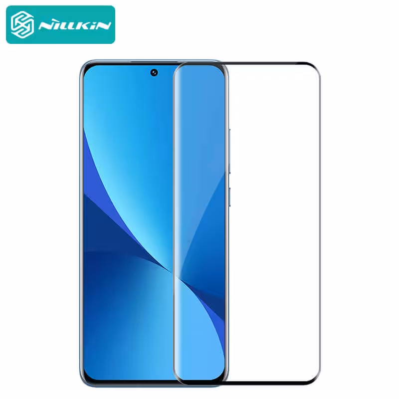 گلس تمام صفحه و دورچسب نیلکین Xiaomi 12/12X مدل Nillkin Amazing 3D CP  Max