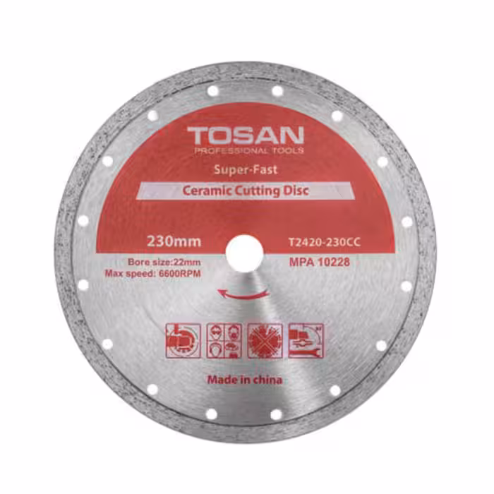 صفحه سرامیک بر 230 میلی متر توسن مدل T2420-230CC
