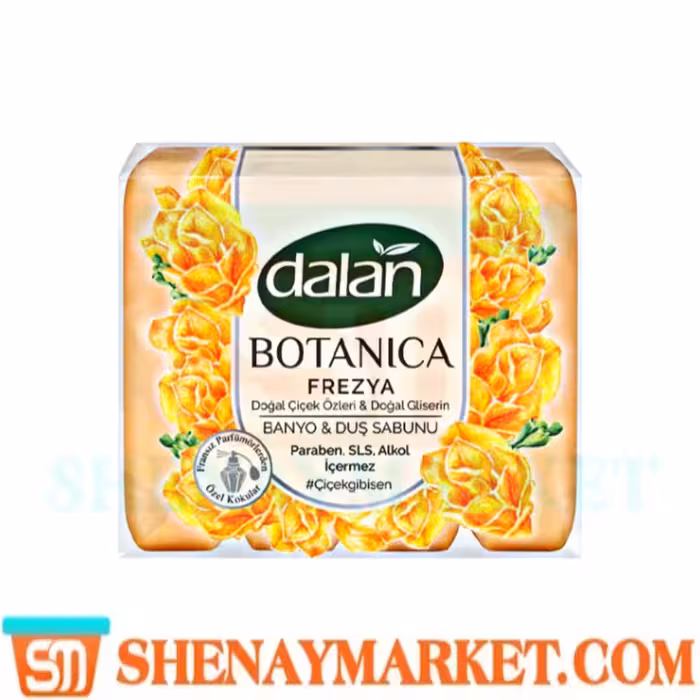 صابون حمام Dalan Botanica با رایحه گل فریزیا بسته 4 عددی