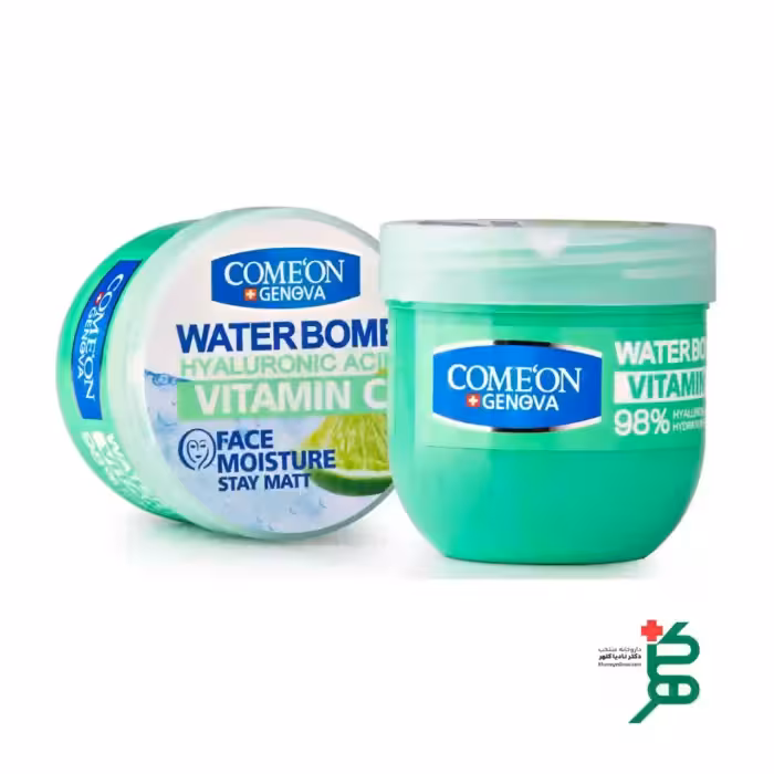 کرم کاسه ای واتر بمب کامان حاوی ویتامین c و هیالورونیک اسید