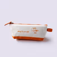 جامدادی تک زیپ پارچه‌ای طوطی نارنجی پاپکو (PAPCO)