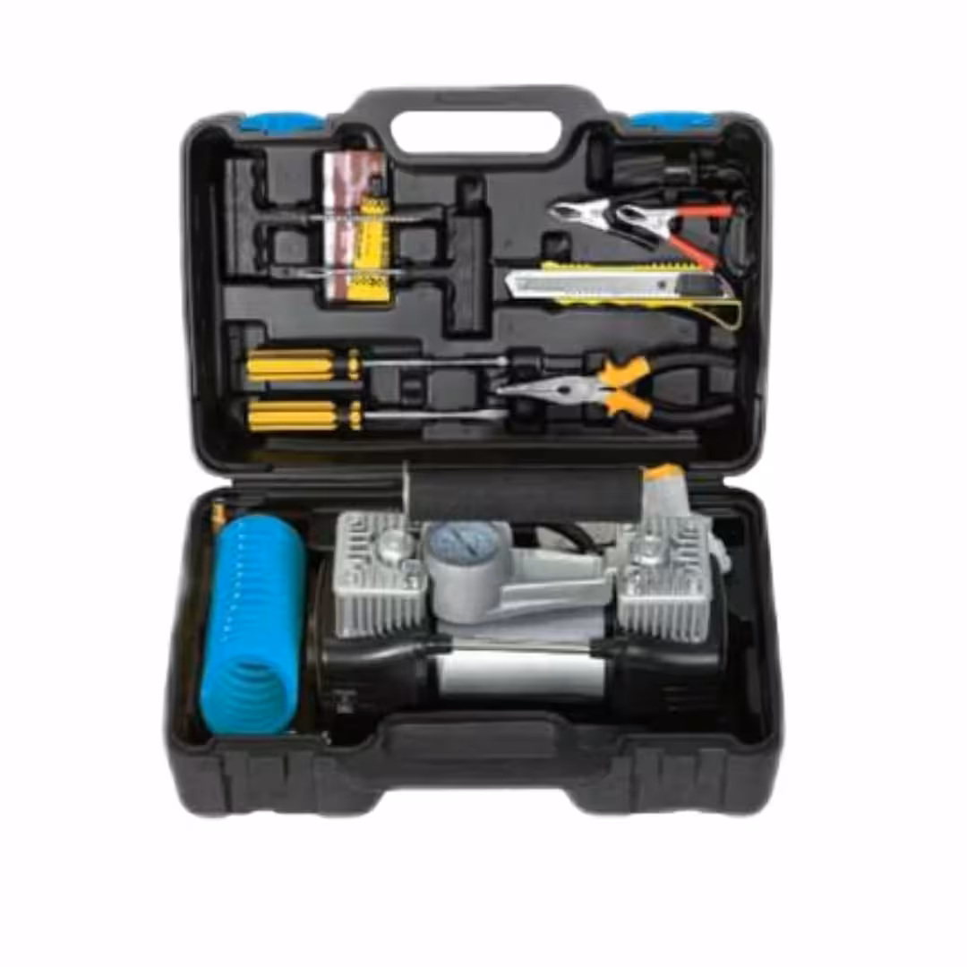 کمپرسور فندکی 2 سیلندر با لوازم پالاس P4214