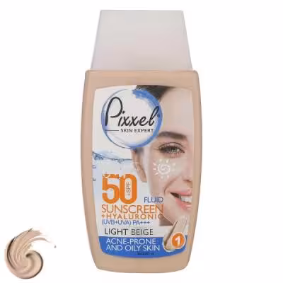کرم ضد آفتاب رنگی پیکسل 50 SPFمدل LIGHT BEIGE مناسب برای پوست‌های چرب، حجم 50 میلی‌لیتر