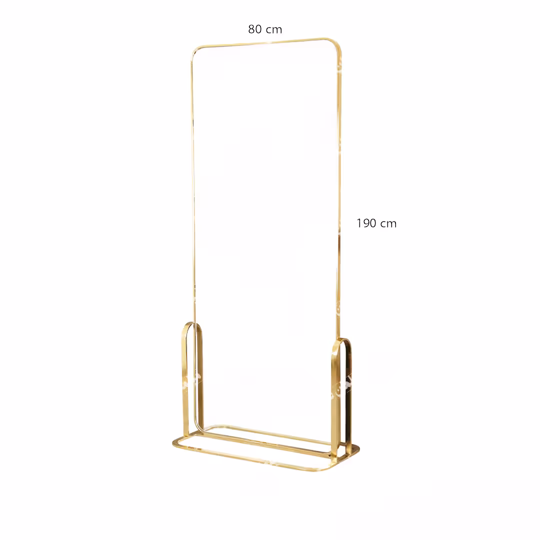 آینه دیواری مدل فورتیک طلایی