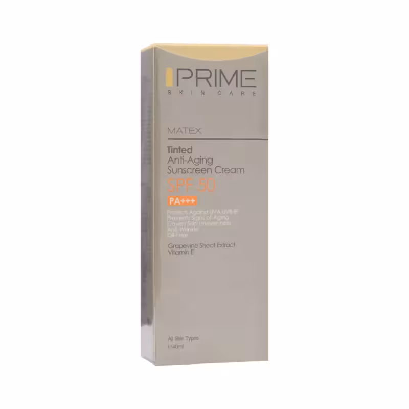 کرم ضد آفتاب جوان کننده SPF50 رنگی پرایم