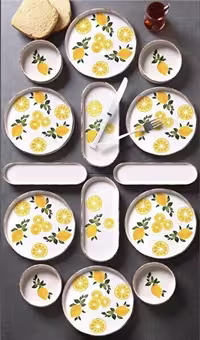 سرویس صبحانه خوری 14 پارچه برند kitchen life