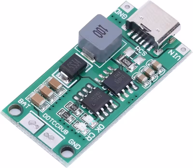 شارژر باتری لیتیومی 2 سل 4 آمپر TYPE-C