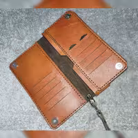 کیف پول چرم دست دوز 