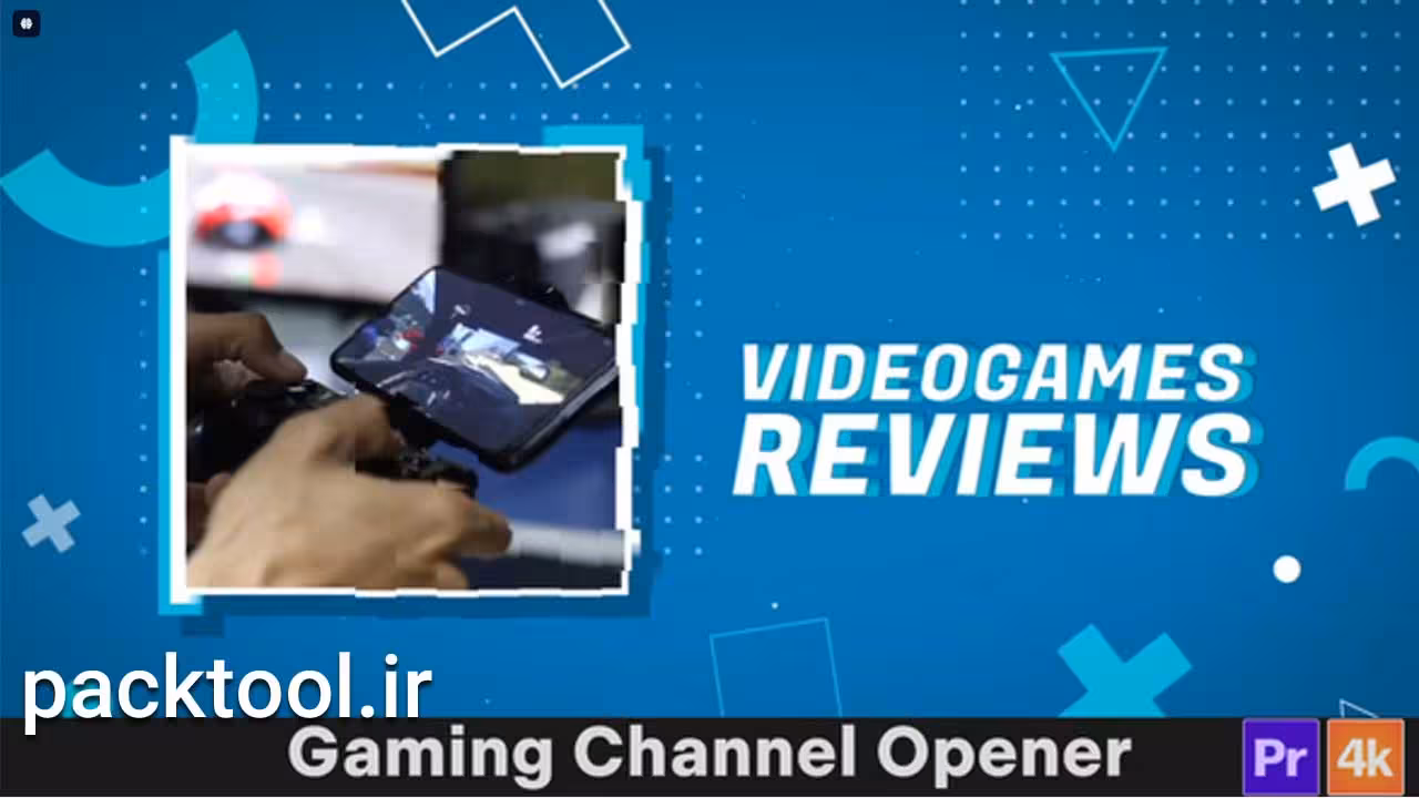 دانلود پروژه پریمیر پرو اینترو کانال گیم Gaming Channel Opener - پک تول