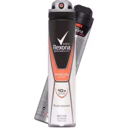 اسپری ضد تعریق مردانه رکسونا مدل Antibacterial 10x حجم 200 میلی لیتر
