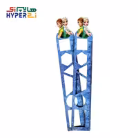 خط کش اشکال هندسی چوبی 15سانتی طرح السا و آنا