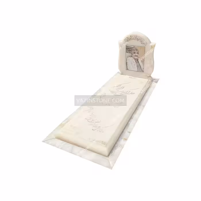 سنگ مزار مرمر یکدست کرم لاله