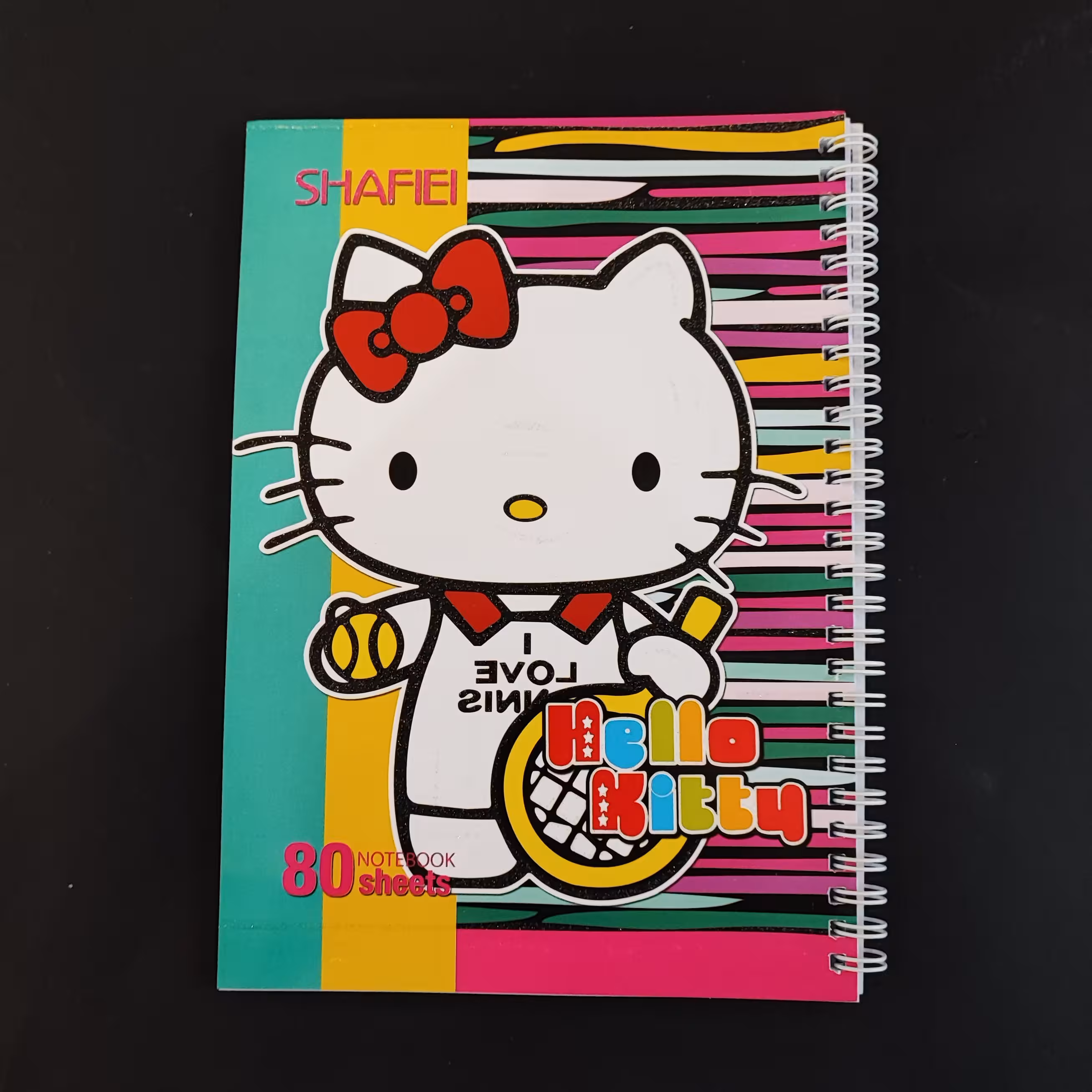 دفتر  نقاشی 80 برگ - گلاسه سیمی - شفیعی - کد 21 - طرح کیتی 