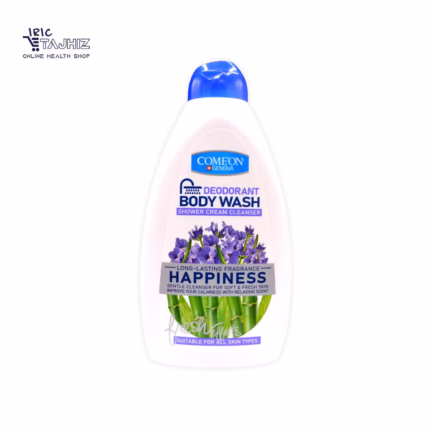 شامپو بدن کرمی کامان COMEON مدل Happiness حجم 510 میلی لیتر