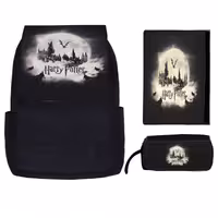 کوله پشتی طرح هری پاتر کد kkj 80 به همراه جامدادی و کلاسور | کالا مکس