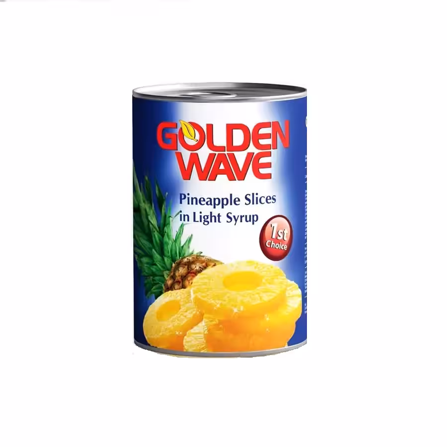 کمپوت آناناس گلدن ویو Golden Wave وزن 565 گرم