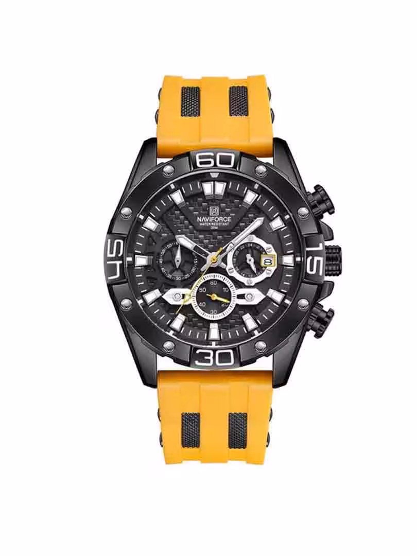 ساعت مچی عقربه ای مردانه نیوی فورس NAVIFORCE NF 8019 B/B/Y