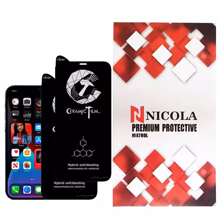 محافظ صفحه نمایش سرامیکی میتوبل مدل N2_MTMR مناسب برای گوشی موبایل اپل Iphone 12 بسته دو عددی