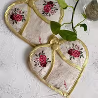 دستگیره قلبی مخمل پرنسس لوکس - طرح 52