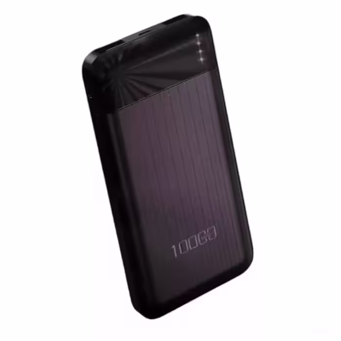 پاوربانک مدل 2.1A ظرفیت 10000 میلی آمپرساعت به همراه کابل تبدیل microUSB