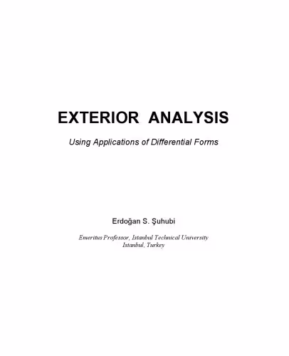 خرید و دانلود نسخه کامل کتاب Exterior Analysis. Using Applications of Differential Forms