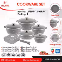 سرویس قابلمه 12پارچه گرانیتی لایف اسمایل مدل LIFEP7-12