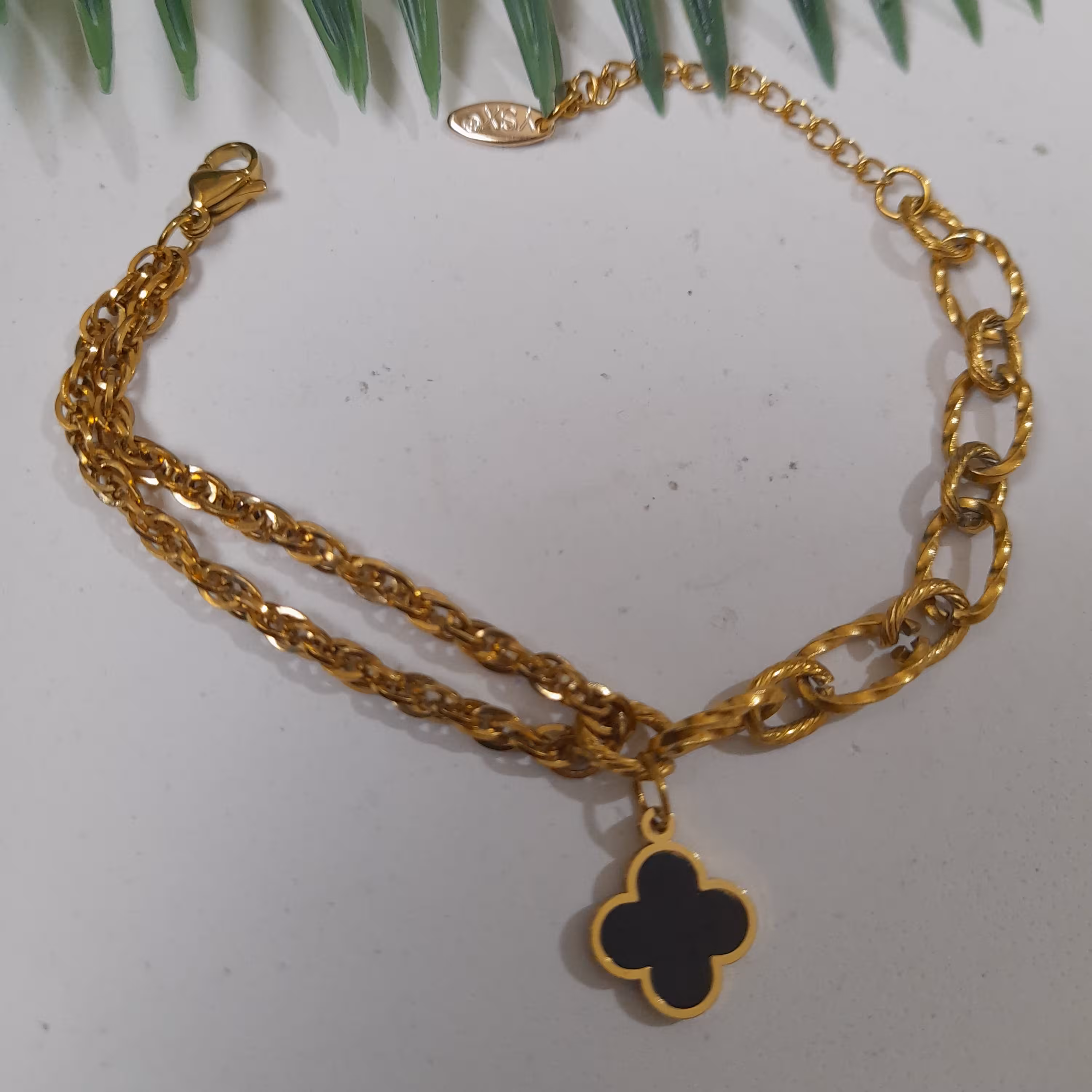 دستبند تمام استیل ونکلیف با دو مدل زنجیر  استیل با قفل طوطی 