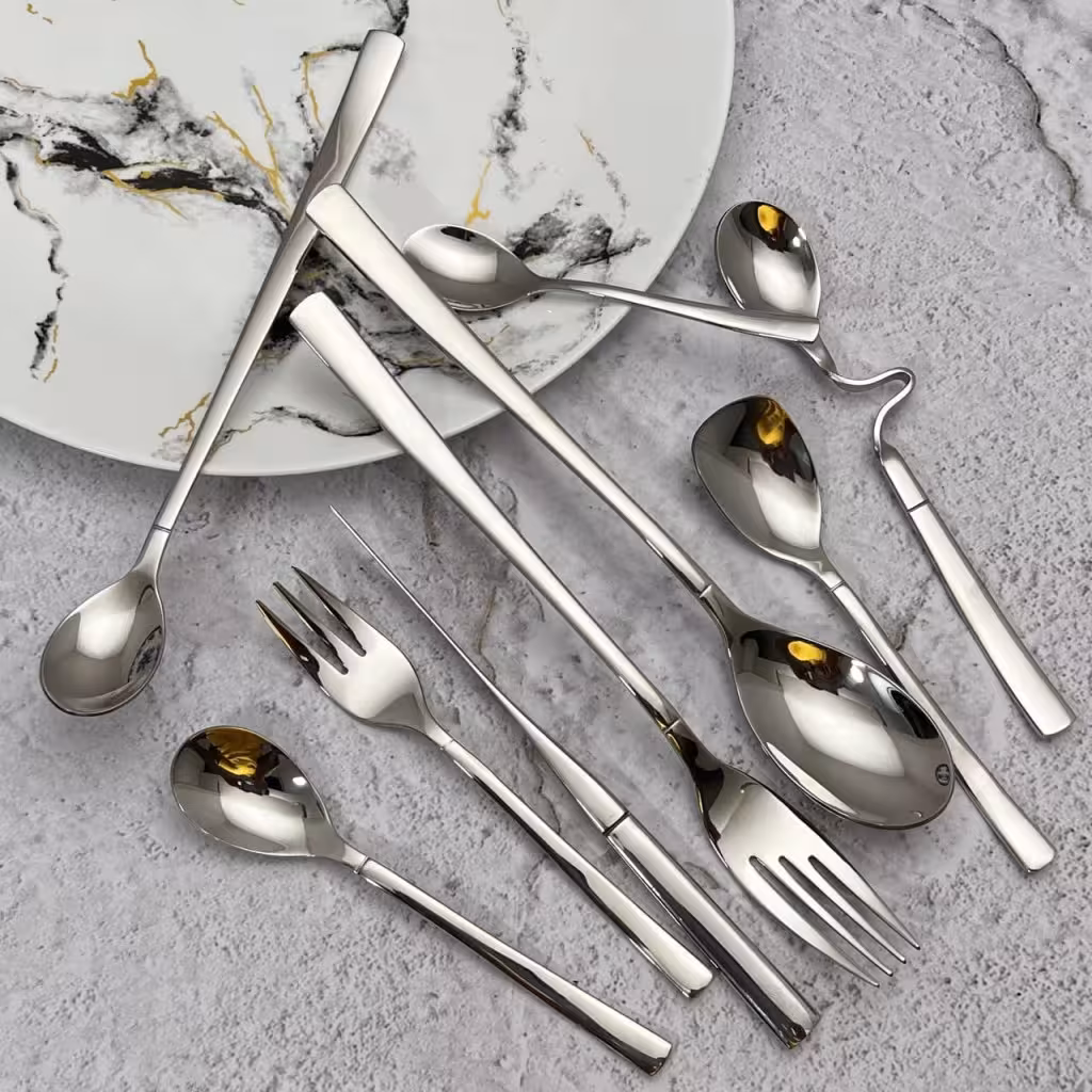 سرویس قاشق و چنگال ام جی 6نفره تا 60 نفره طرح شیکاگو