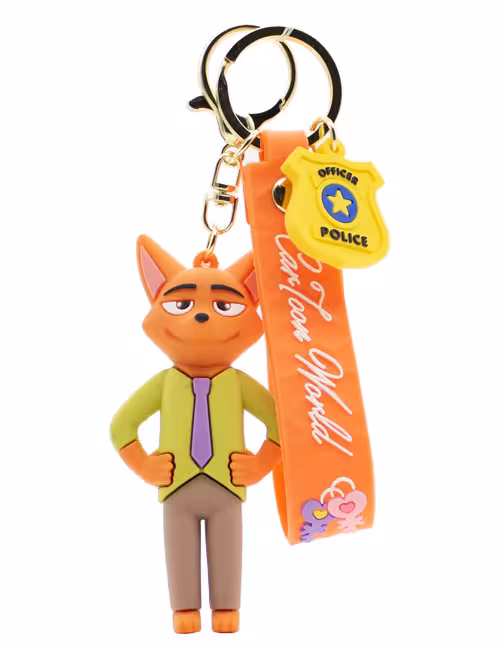 جاکلیدی سیلیکونی فانتزی طرح زوتوپیا نیک وایلد کد A