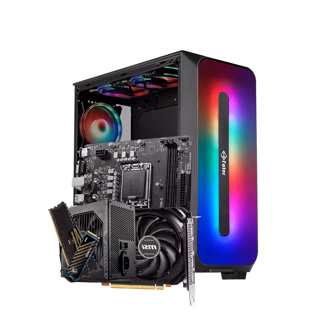 کیس آماده فاطر مدل FATER FG-530B i3-12100F 16GB 1TB HDD 500GB SSD RTX3050 8G