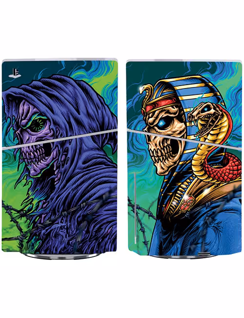 اسکین پی اس 5 اسلیم استاندارد برند گیم‌آور طرح اسکلت فانتزی کد C