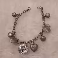 دستبند طرح زیرخاکی ورشو سکه ای نقره ای طرح جذاب قیمت پارسال