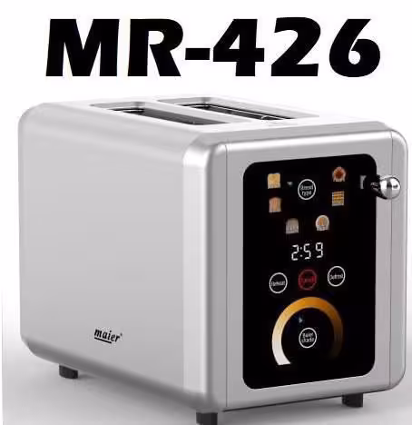 توستر نان دیجیتال تمام استیل لمسی حرفه‌ای مایر مدل MR-426