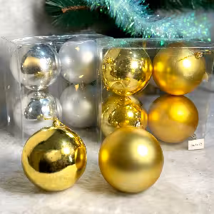 گوی کریسمس 4 عدد 10 سانت کد 552