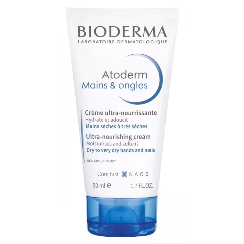 کرم مرطوب کننده دست و ناخن اتودرم بایودرما(مسافری) حجم 50 میل