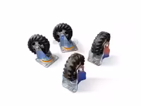 چرخ ثابت و گردان دایکاست مجموعه 4 عددی سایز 10