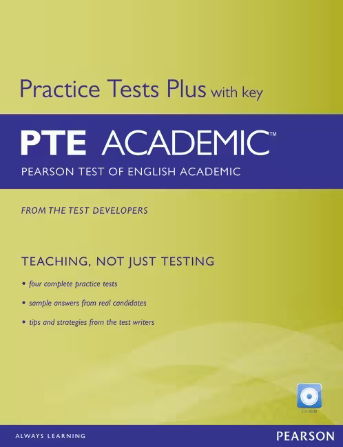 کتاب Practice Tests Plus with key PTE Academic (چاپ رنگی)