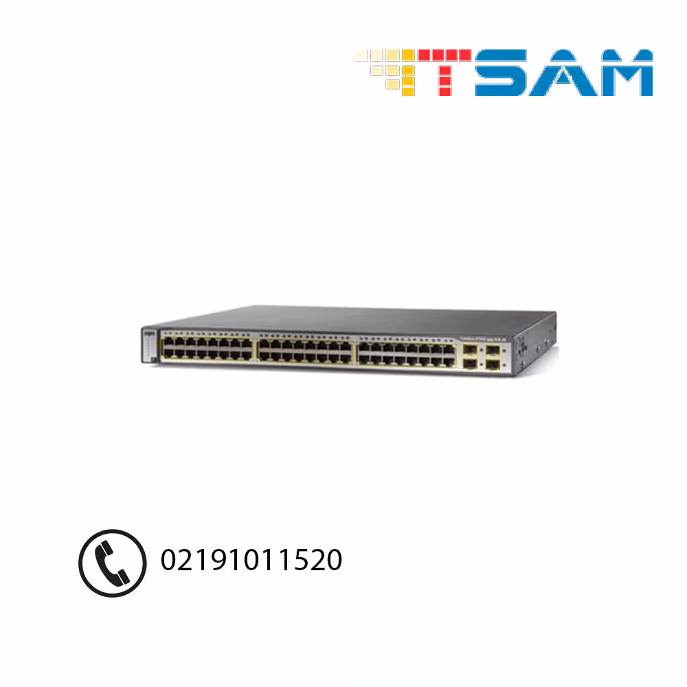 سوئیچ 48 پورت سیسکو مدل WS-C3750G-48TS-S