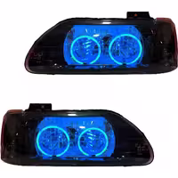 خرید چراغ جلو اسپرت پراید 131 مدرن مدل Bmw-3D آبی یخی داخل مشکی بدون موتور دو عددی | اتوموبی