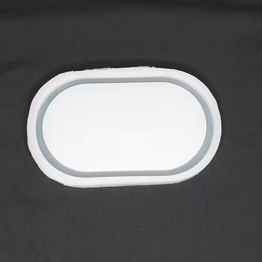 قالب سیلیکونی شیراز رزین لبه دار بیضی کد 398