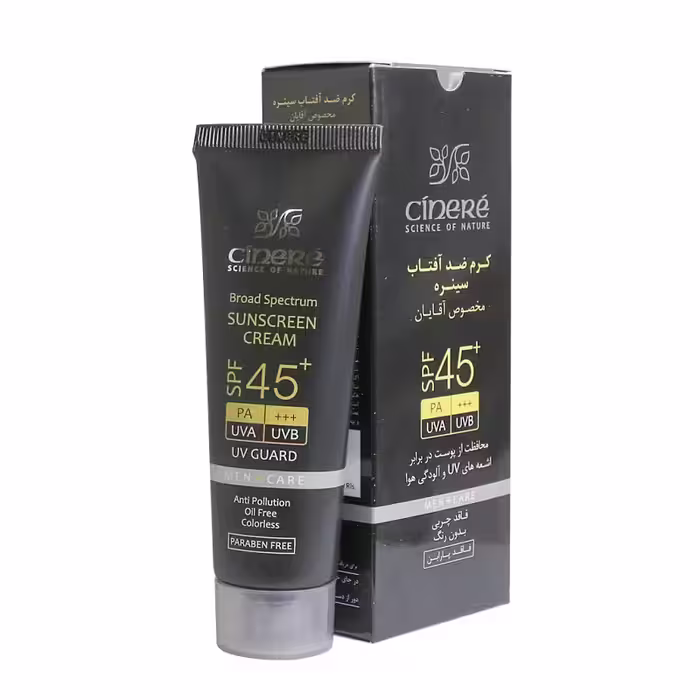 کرم ضد افتاب مخصوص آقایان SPF45 سینره 50 میل