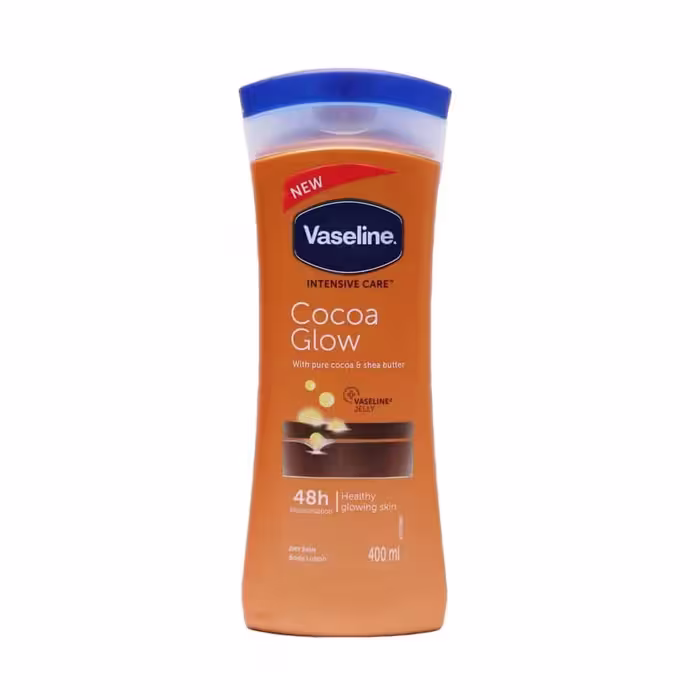 لوسیون بدن وازلین مدل Cocoa Glow