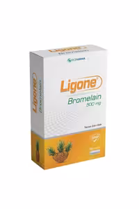 کپسول بروملین Ligone مقدار 500 Mg - بسته 60 عددی