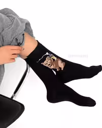 جوراب ساقدار بوم طرح تدی دلستر