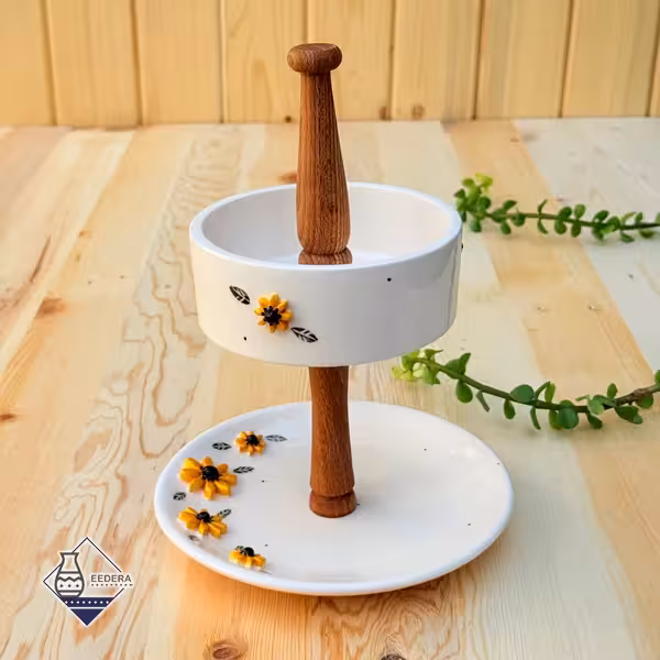 شیرینی خوری دو طبقه کوچک سرویس پذیرایی بابونه