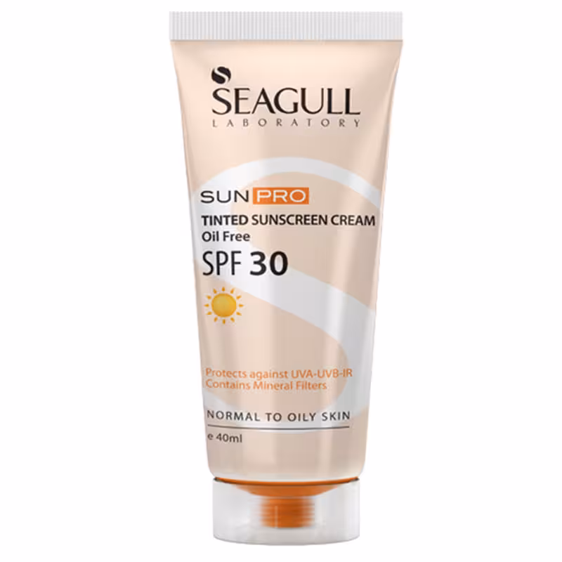 کرم ضد آفتاب رنگی فاقد چربی سی گل مدل Sun Pro با SPF30 بژ روشن 40 میل