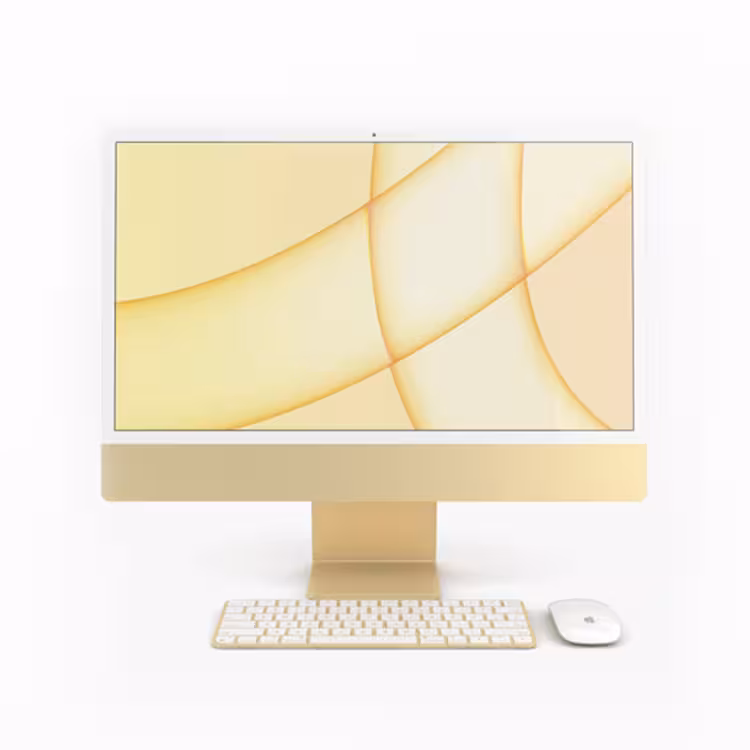 آیمک 24 اینچ مدل IMAC 24inch Apple M1 GPU 8Core-8Ram-256G yellow